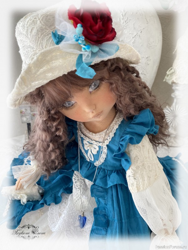 Миленочка коллекционная текстильная кукла.