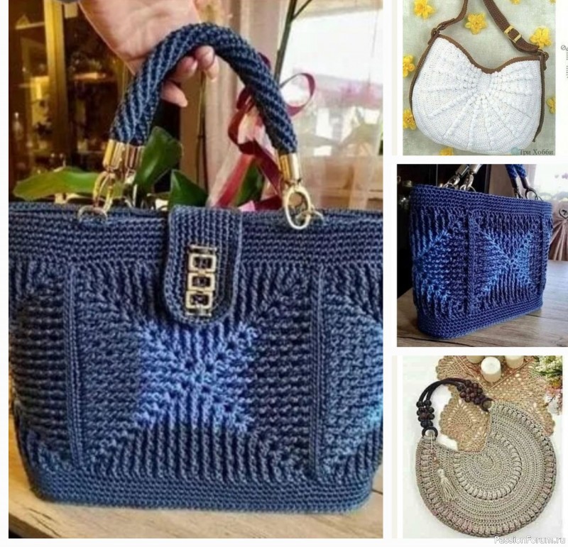 Вяжем крючком сумки. Схемы