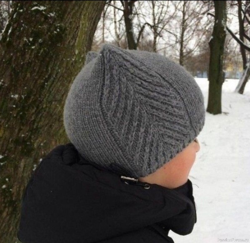 Детская шапочка "Кошка". Описание