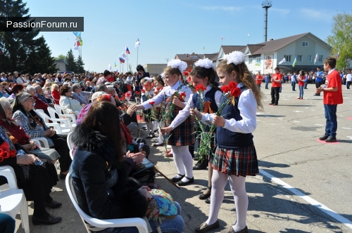 День Победы в нашем селе.