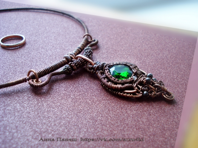 Авторские украшения в технике Wire wrap