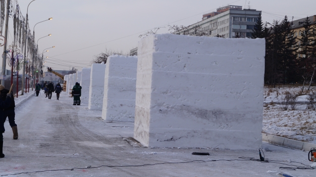 Ледовая галерея. Красноярск 2015