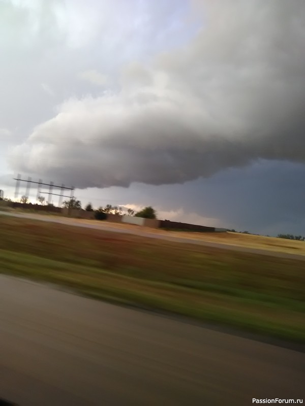 Cross tornado in Oklahoma