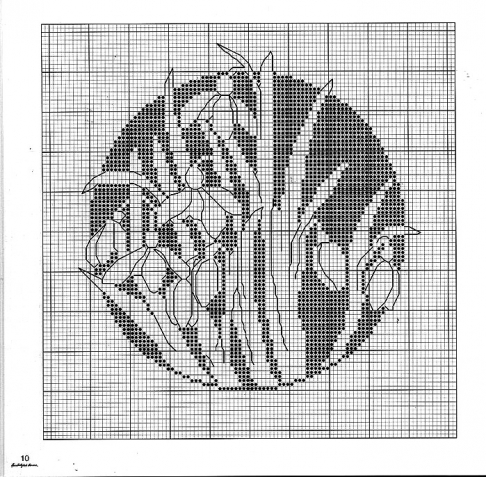 Вышивка крестом. Монохром Схемы.