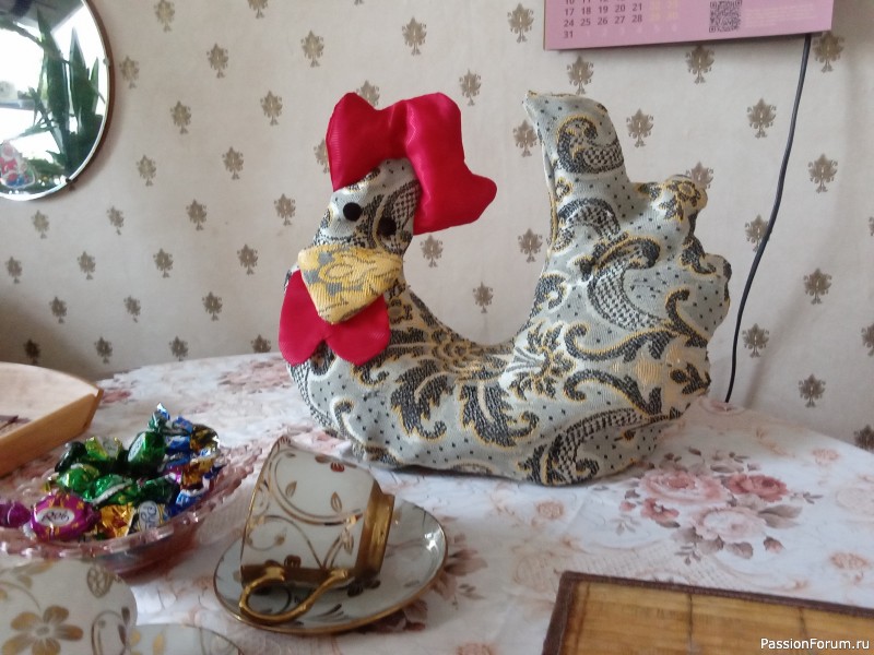 Пасхальный петух "Хохлома отдыхает"