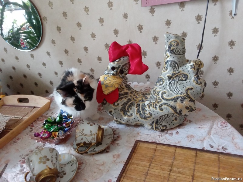 Пасхальный петух "Хохлома отдыхает"