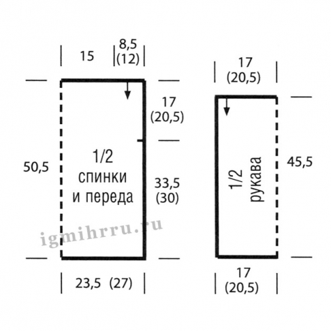 Вязание крючком, модели со схемами из интернета