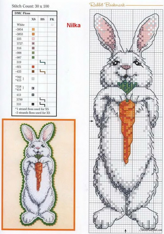 Схемы вышивки крестом от белого кролика