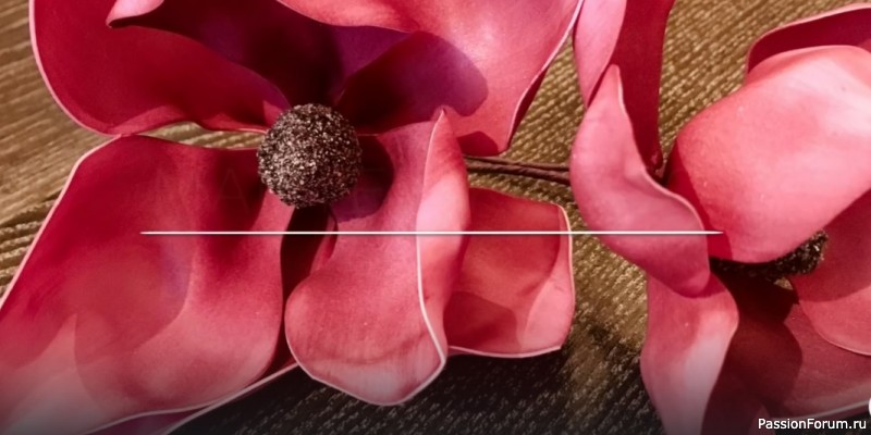 Магнолия из фоамирана. Видео МК