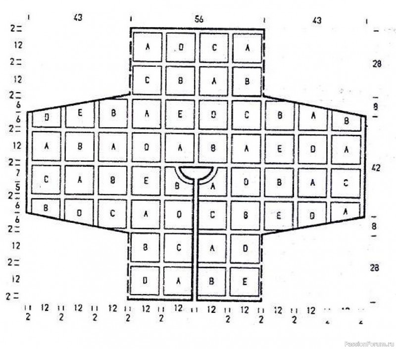 Жакет из жаккардовых квадратов. Описание, схемы