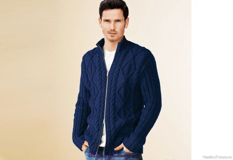 Мужской жакет на "молнии". Описание