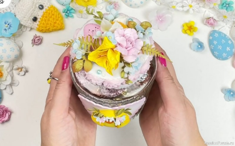 Обычную баночку превращаем в красивую упаковку для конфет. Видео МК