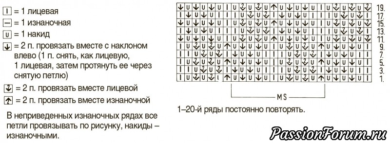 Узор «Сеточка из ромбов»