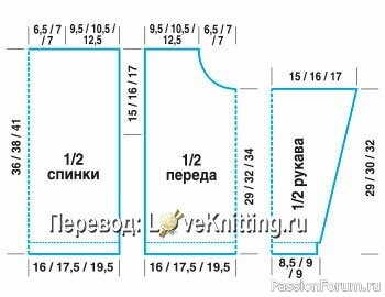 Пуловер со зверушками. Описание