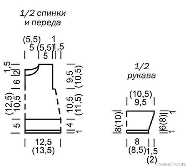 Комплект для малышки спицами