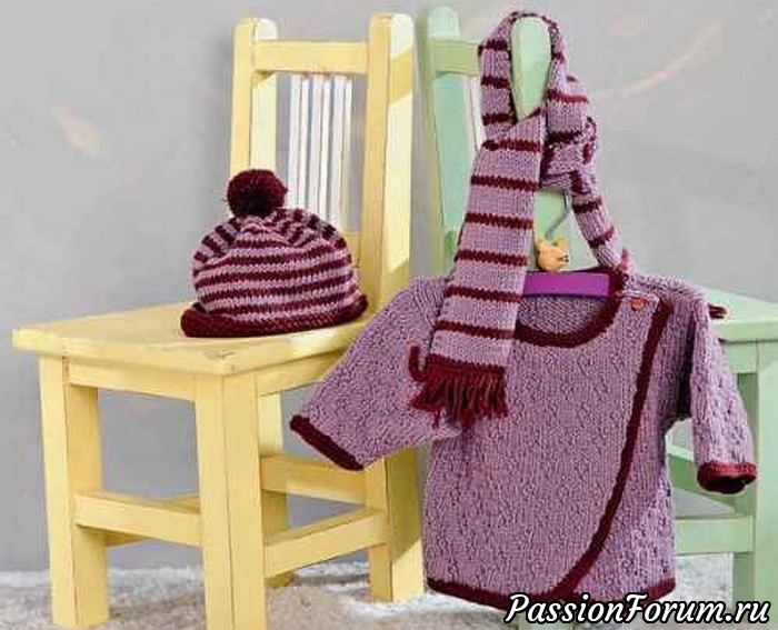 Вязание элегантного шарфика крючком для девочки