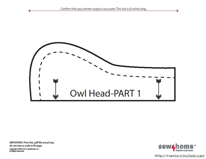 Подушки совушки. Выкройки (Шитье и крой)