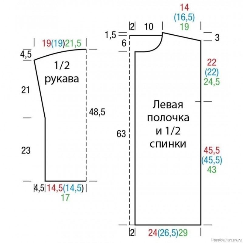 Оранжевый кардиган ажурным узором. Описание