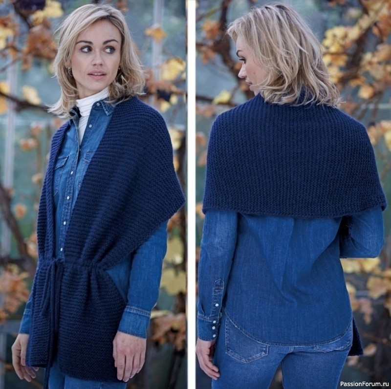 Накидка-шарф. Описание