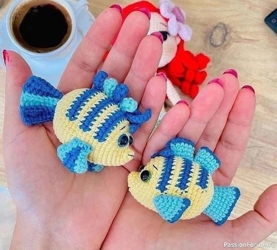 Рыбка Флаундер крючком. МК