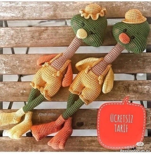 Милые уточки крючком. МК