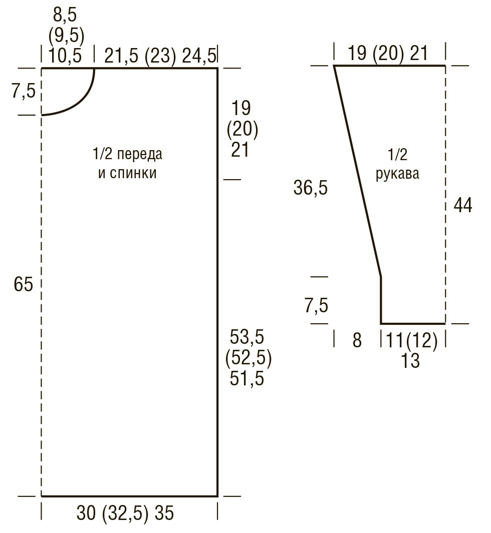 Джемпер и снуд для женщин крючком