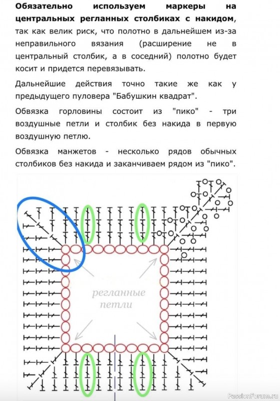 Пуловер "Геометрия" крючком. МК