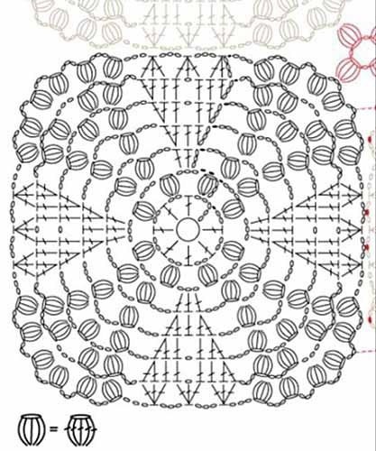 Очень красивый мотив крючком