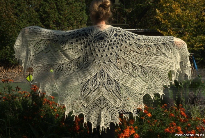 Шаль "Wild Swan" Pattern by Nim Teasdale & Anne-Lise Maigaard"