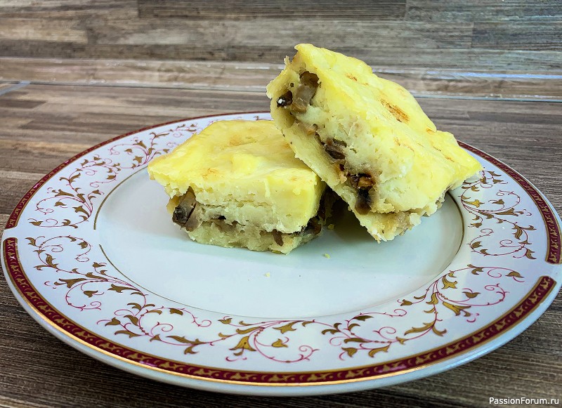 Картофельная запеканка с грибами