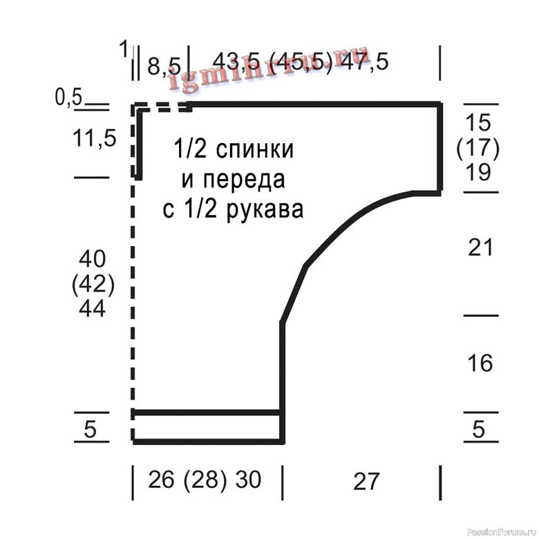 Как связать спицами худи описание и схемы