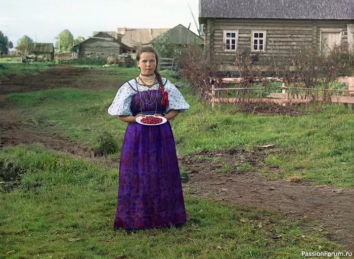 Цветные фотографии барынь-красавиц и крестьянок царской России