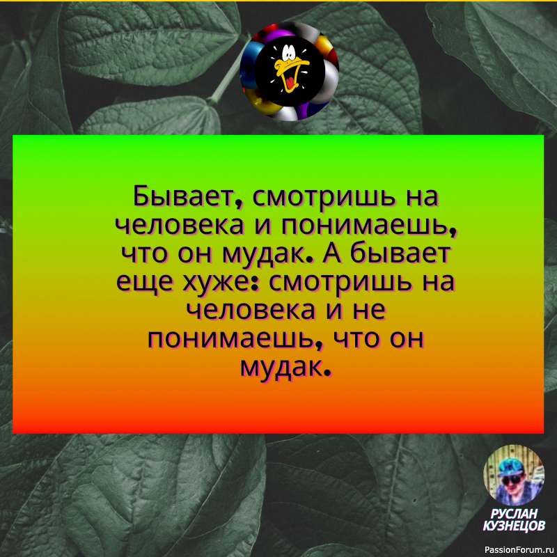 Юмор- замечательный способ сладить с действительностью,когда она обрушивается вам на голову.