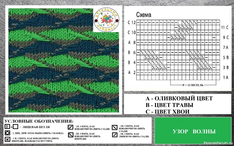 КОПИЛКА ВЯЗАЛЬЩИЦЫ! МНОГОЦВЕТЬЕ УЗОРОВ СО СНЯТЫМИ ПЕТЛЯМИ СПИЦАМИ.