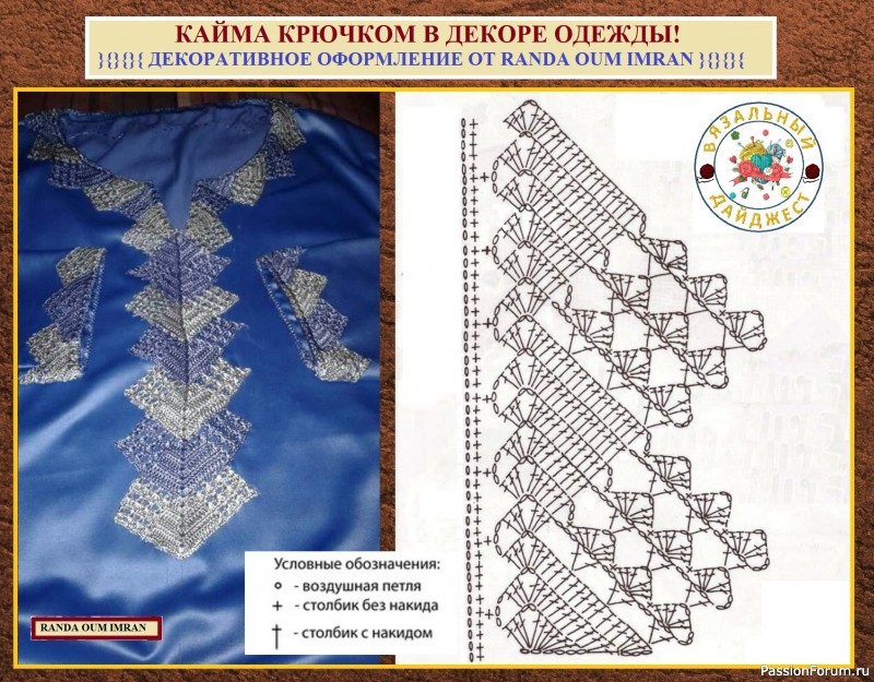 КАЙМА КРЮЧКОМ В ДЕКОРЕ ОДЕЖДЫ! Простое применение и варианты от модного бренда Марокко.