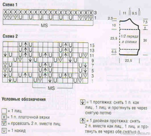 Ажурный топ из ленточной пряжи