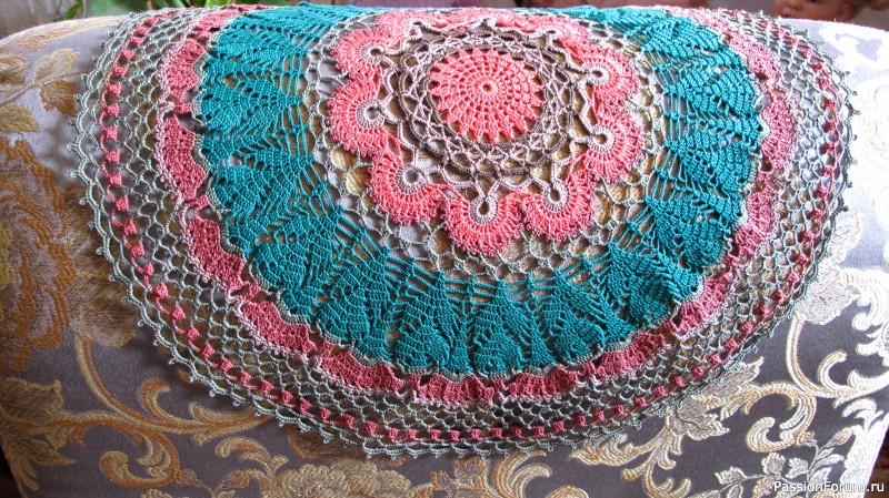 Салфетка крючком. Пряжа Астра, кр. № 1.