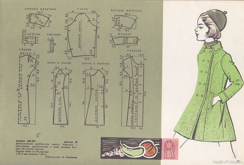 Детское платье. Буклет с выкройками. 1970.