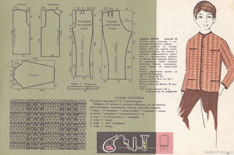 Детское платье. Буклет с выкройками. 1970.