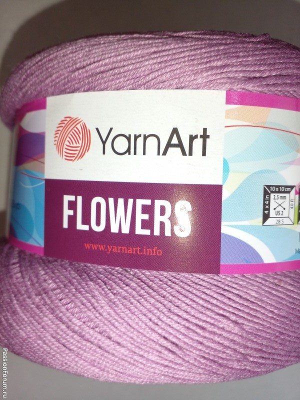 Футболка из пряжи "Flowers YarnArt"