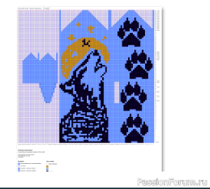 ​Жаккард. Варежки "Волчий вой". Я буду помнить.. Схемы