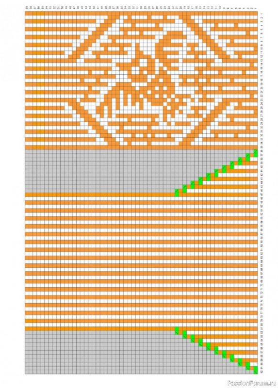 ​Жаккард. Носки "Совы". Схемы