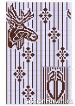 Жаккард. Носки &quot;Лось и копыто&quot; Схемы