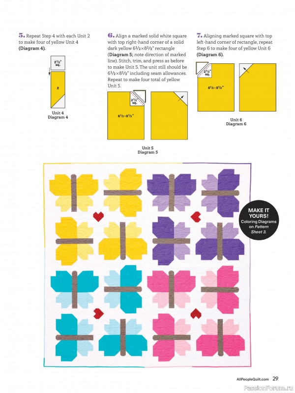 Коллекция проектов для рукодельниц в журнале «American Patchwork & Quilting №195 2025»