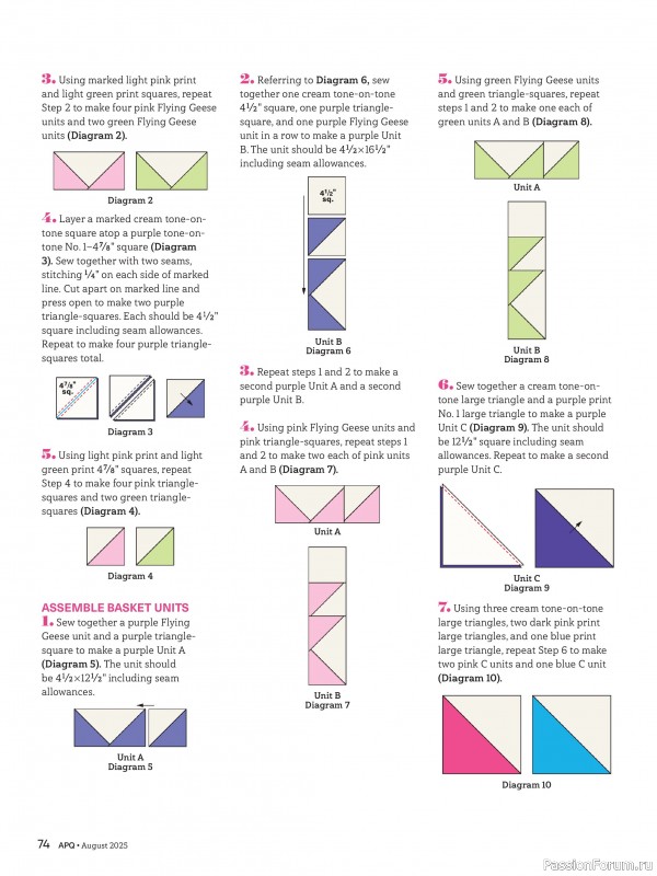 Коллекция проектов для рукодельниц в журнале «American Patchwork & Quilting №195 2025»