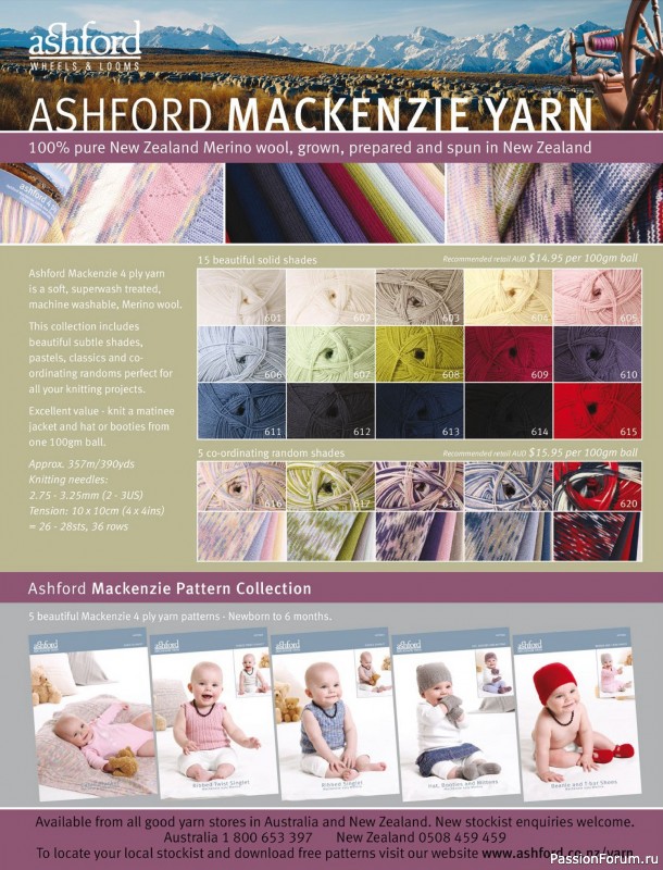 Вязаные модели спицами в журнале «Australian Knitting – Vol.16 №2 2024»