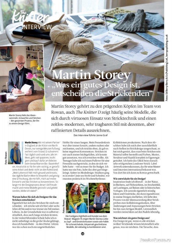 Вязаные проекты спицами в журнале «The Knitter Germany №74 2025»