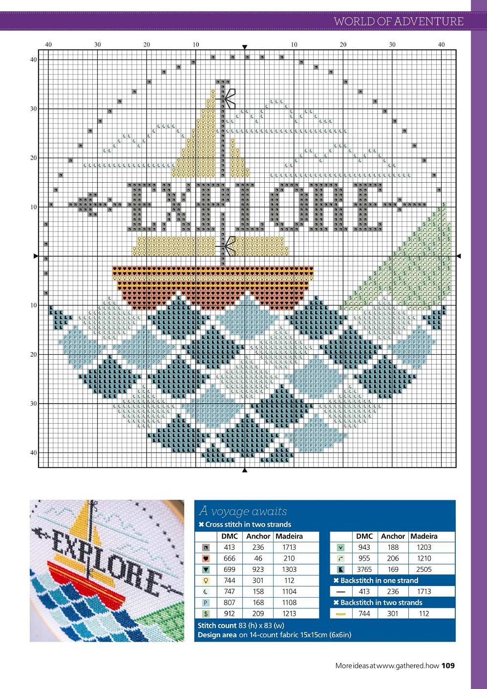 Журнал по вышивке крестом "Contemporary Cross Stitch Collection 2021"