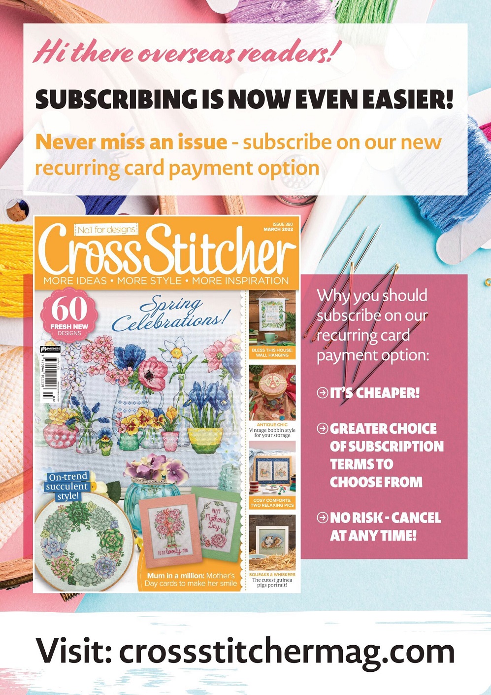 Вышивка крестом в журнале «CrossStitcher №380 2022»