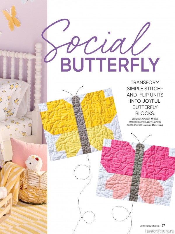 Коллекция проектов для рукодельниц в журнале «American Patchwork & Quilting №195 2025»